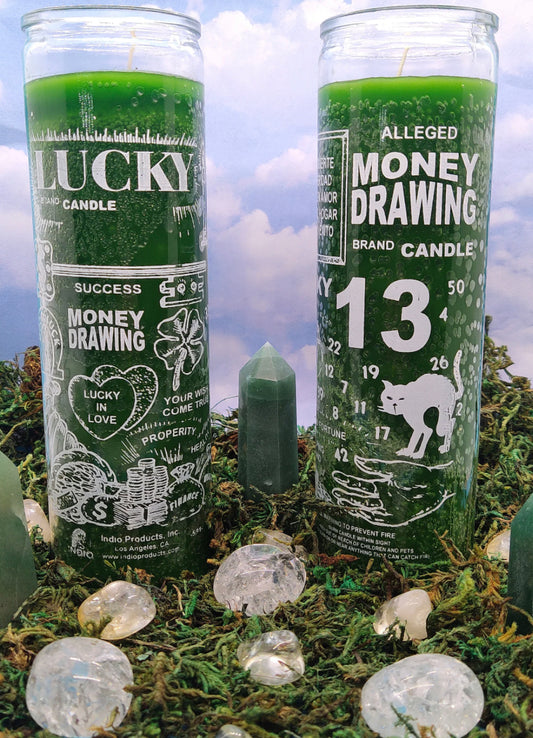 Money drawing candle